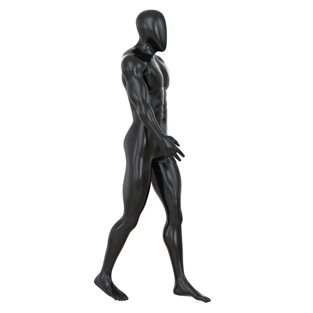 Abstract mannequin sports body 77 3D model_1