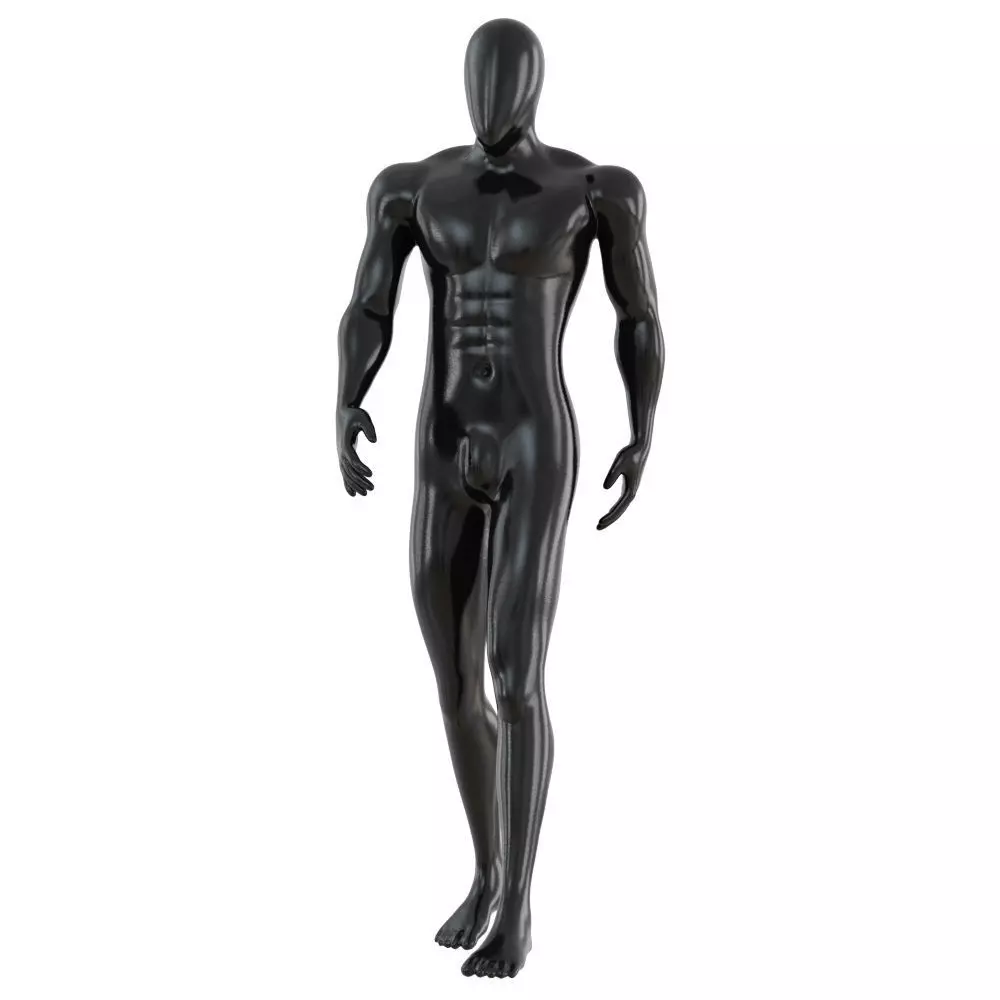 Abstract mannequin sports body 77 3D model_0