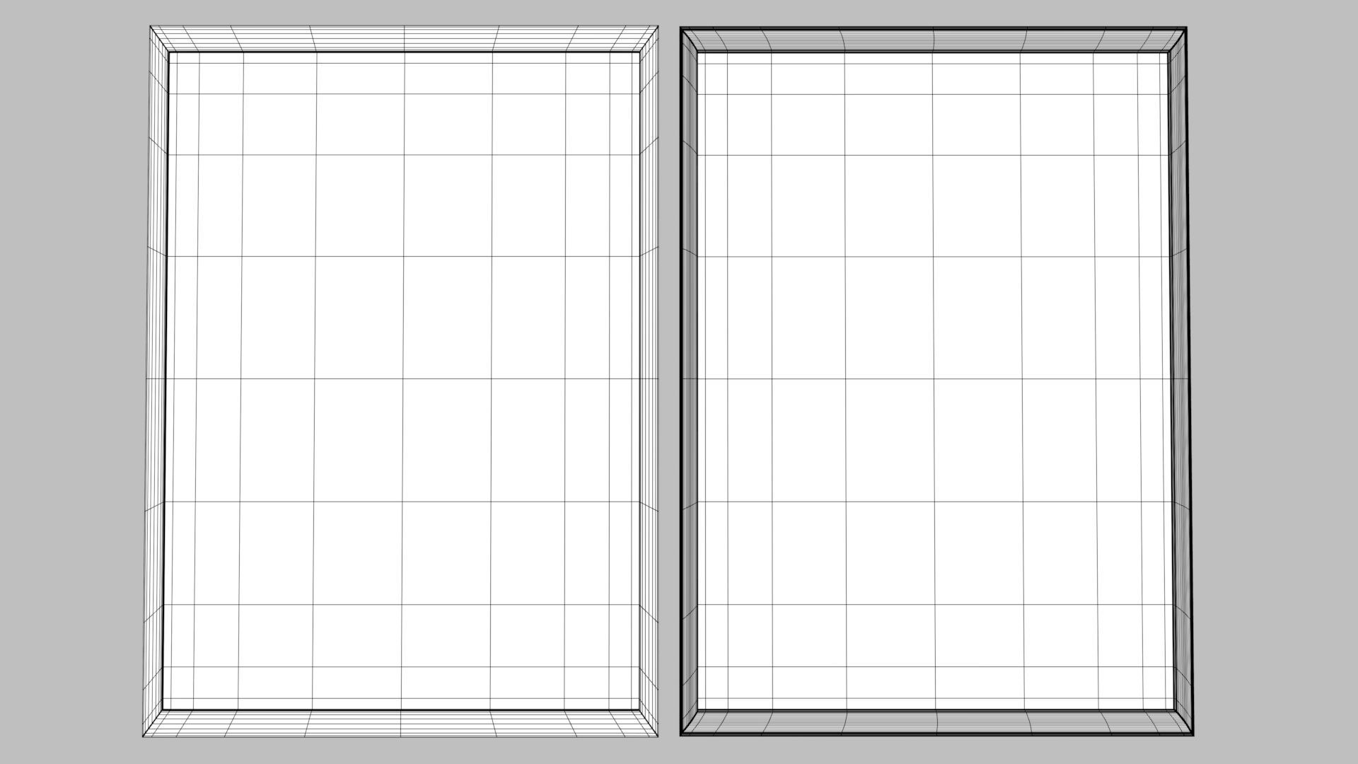 Modern Picture Frame Low-poly 3D model_1