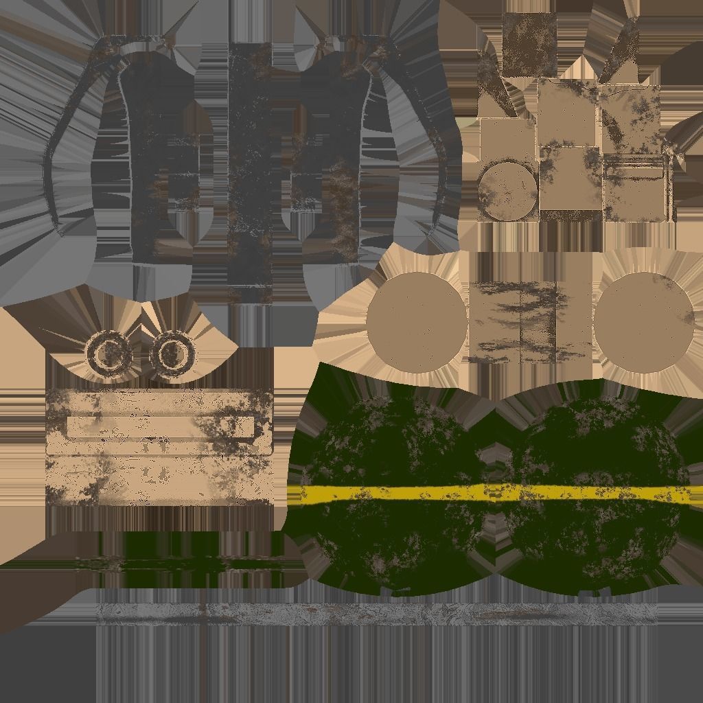 Grenade light bulb Low-poly 3D model_2