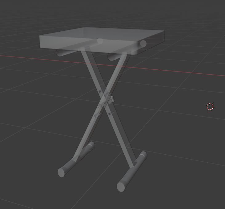 Piano Chair 3D model_1