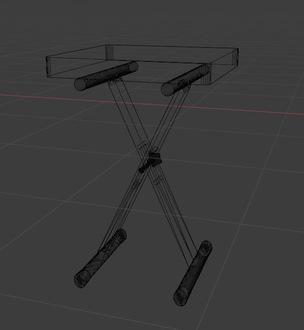 Piano Chair 3D model_2