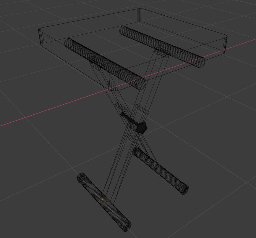 Piano Chair 3D model_6