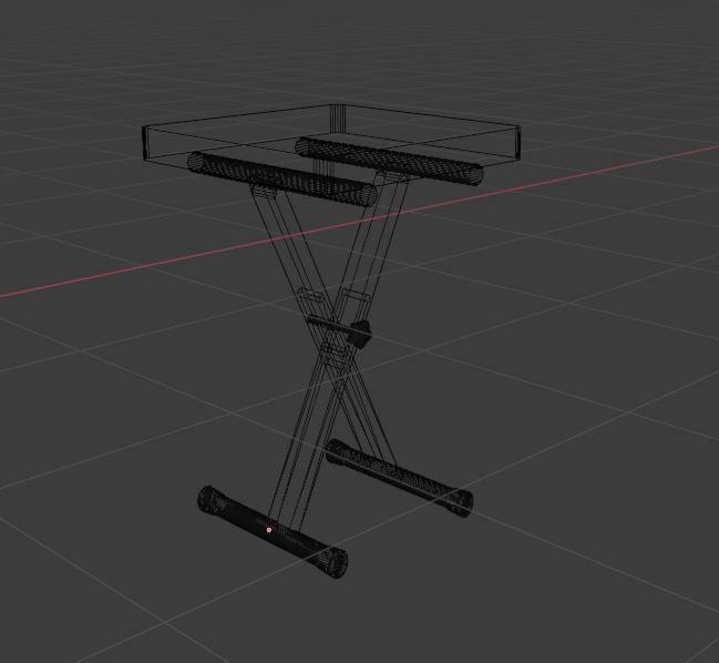 Piano Chair 3D model_5