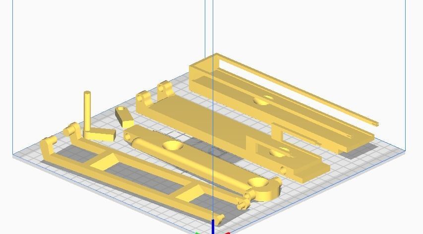 Laptop shelf 3D model_2