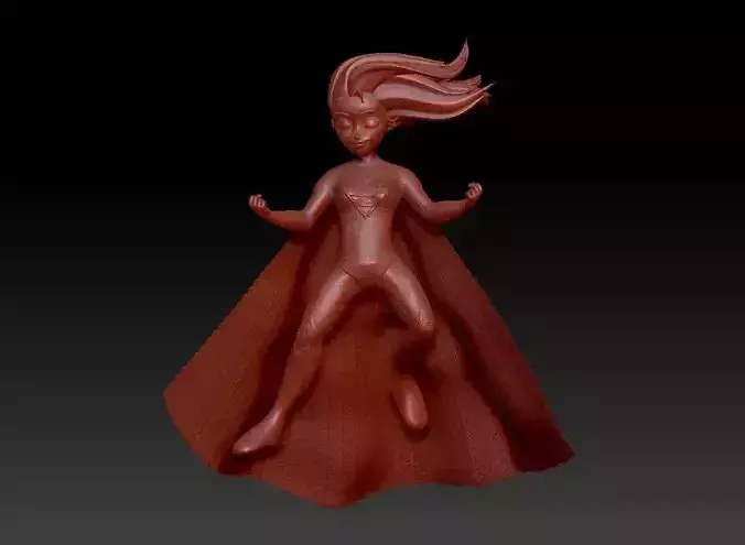 strong girl 3D print model
