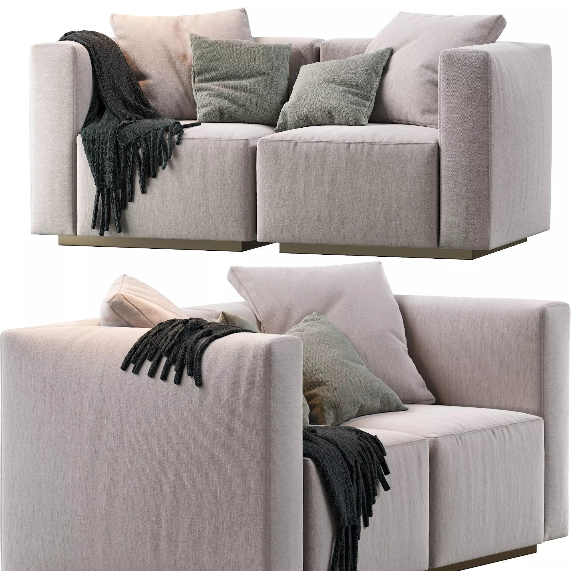 Living Landscape 730 Walter Knoll Modular Sofa 3D model