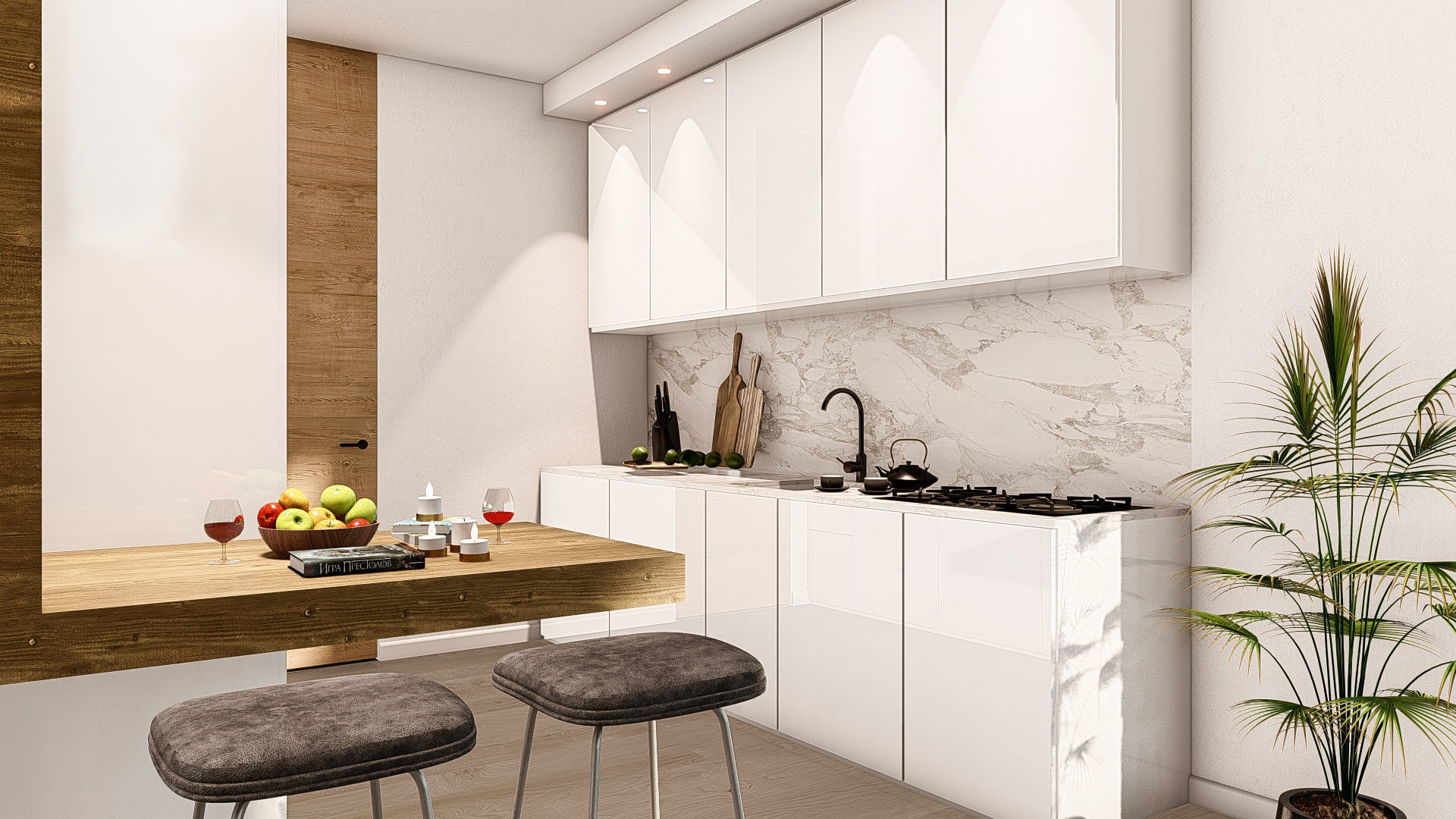 Wien House Low-poly 3D model_7