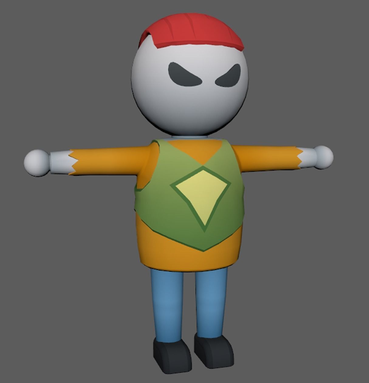 Lowpoly Character Set - 15 Pieces Low-poly 3D model_23