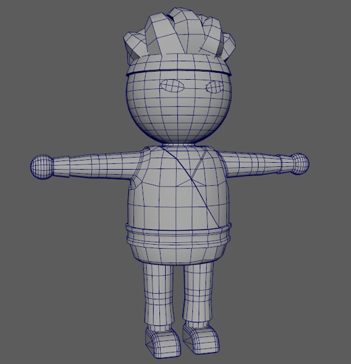 Lowpoly Character Set - 15 Pieces Low-poly 3D model_14