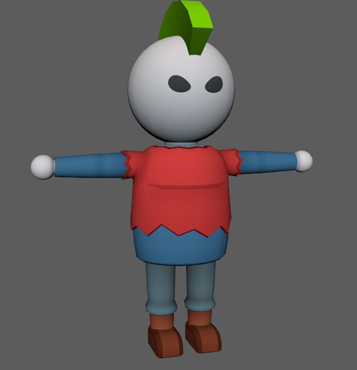 Lowpoly Character Set - 15 Pieces Low-poly 3D model_25