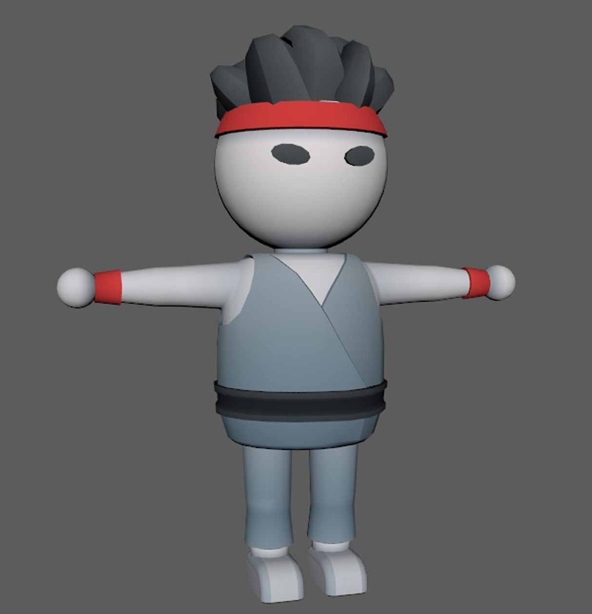 Lowpoly Character Set - 15 Pieces Low-poly 3D model_13