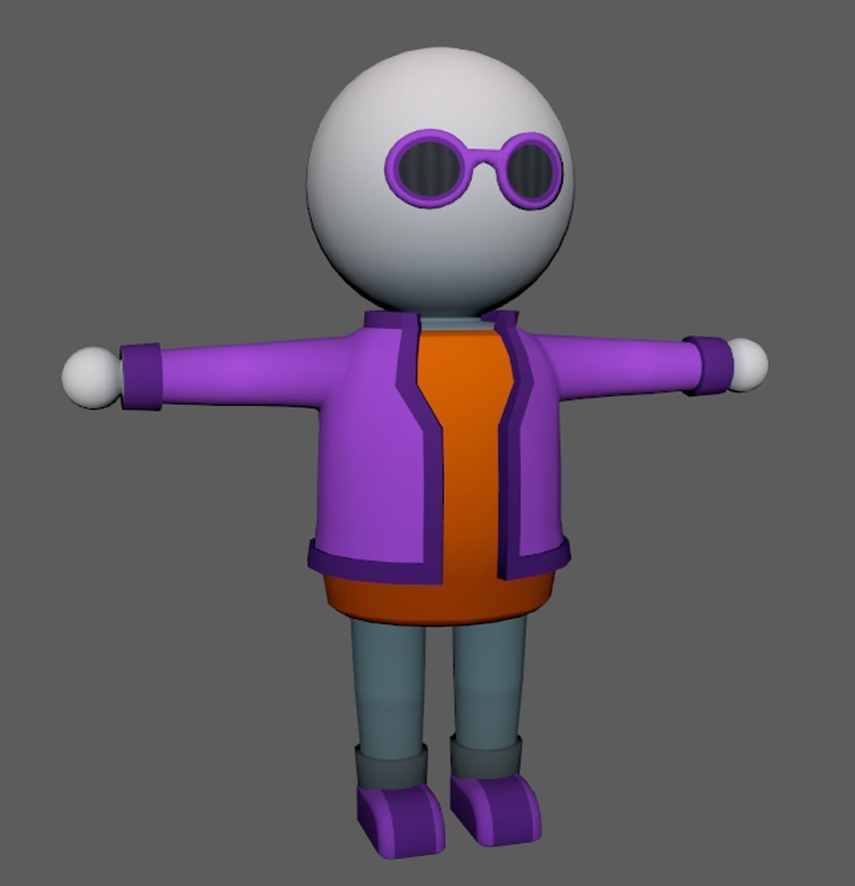 Lowpoly Character Set - 15 Pieces Low-poly 3D model_19