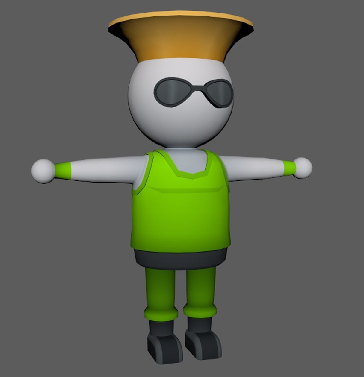 Lowpoly Character Set - 15 Pieces Low-poly 3D model_11