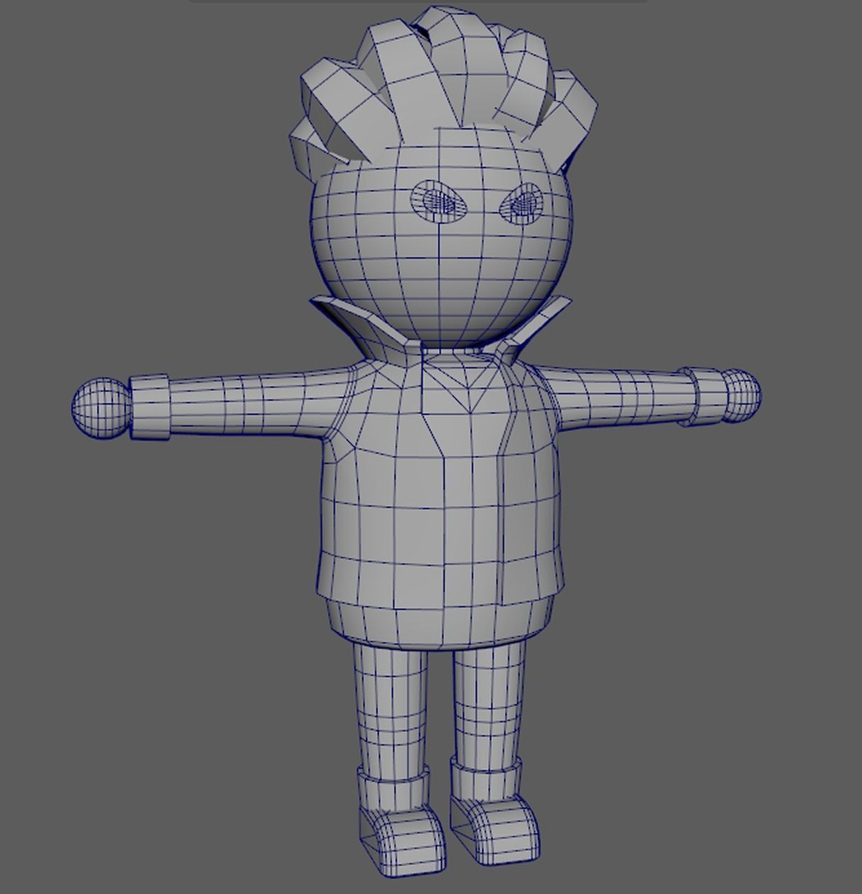 Lowpoly Character Set - 15 Pieces Low-poly 3D model_22