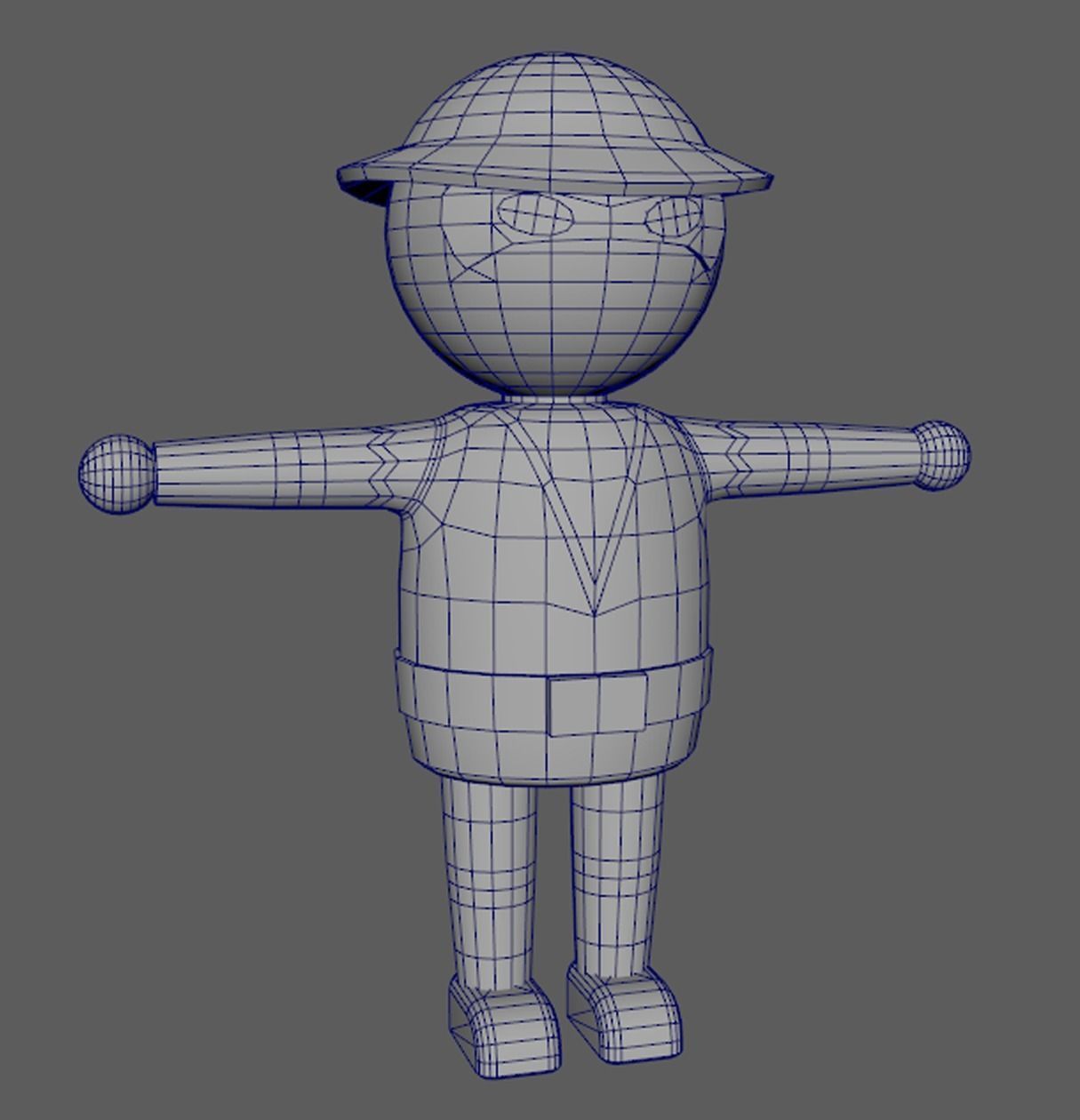 Lowpoly Character Set - 15 Pieces Low-poly 3D model_28