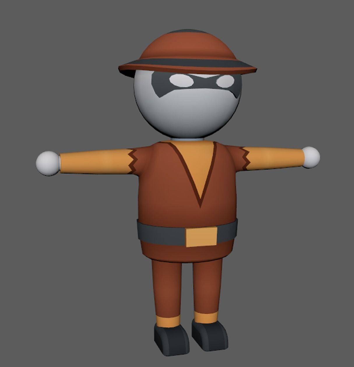 Lowpoly Character Set - 15 Pieces Low-poly 3D model_27