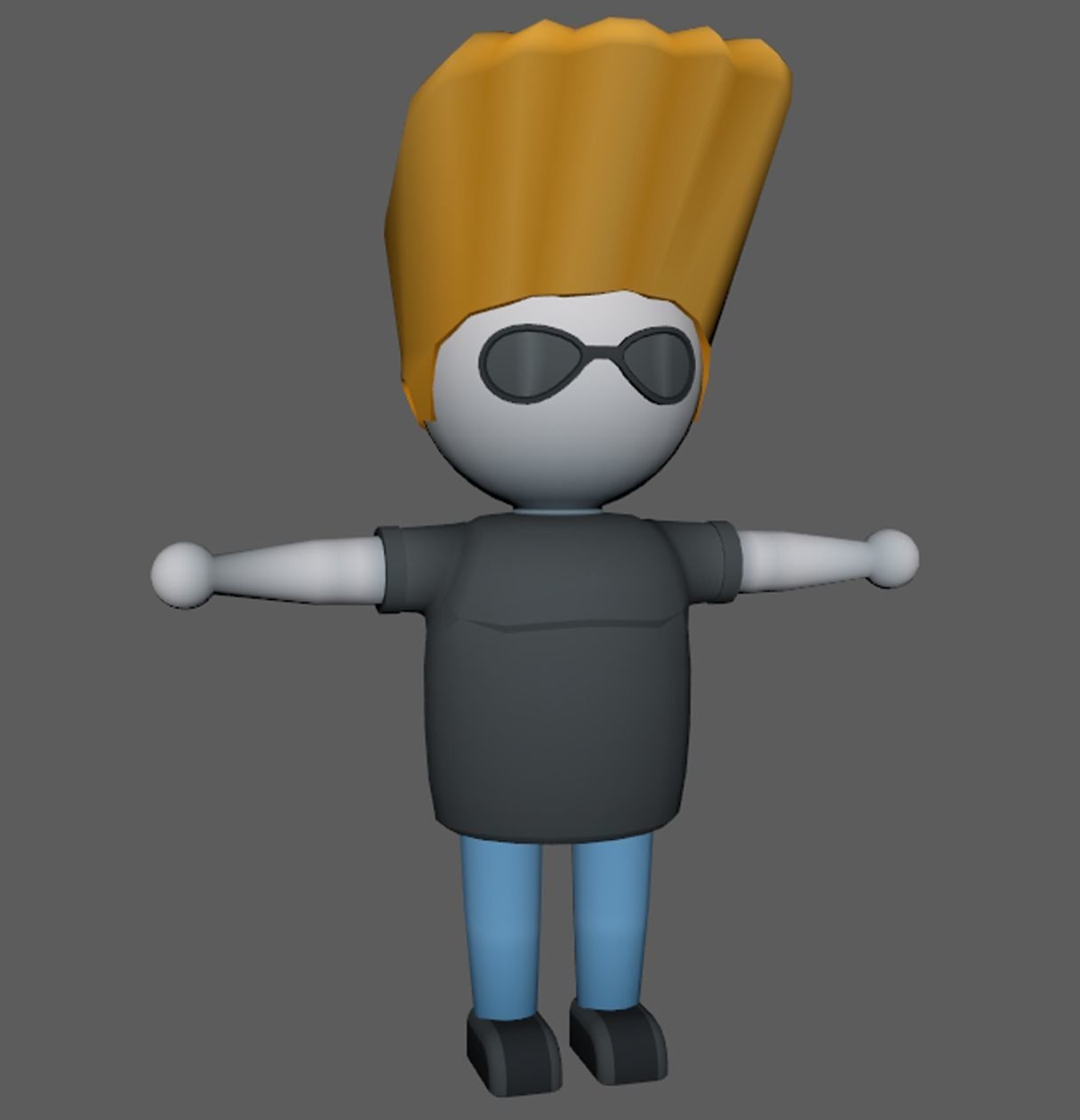 Lowpoly Character Set - 15 Pieces Low-poly 3D model_17