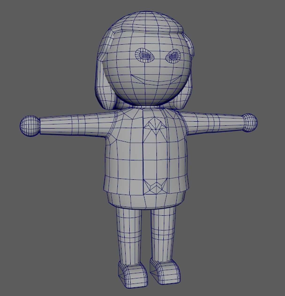 Lowpoly Character Set - 15 Pieces Low-poly 3D model_16