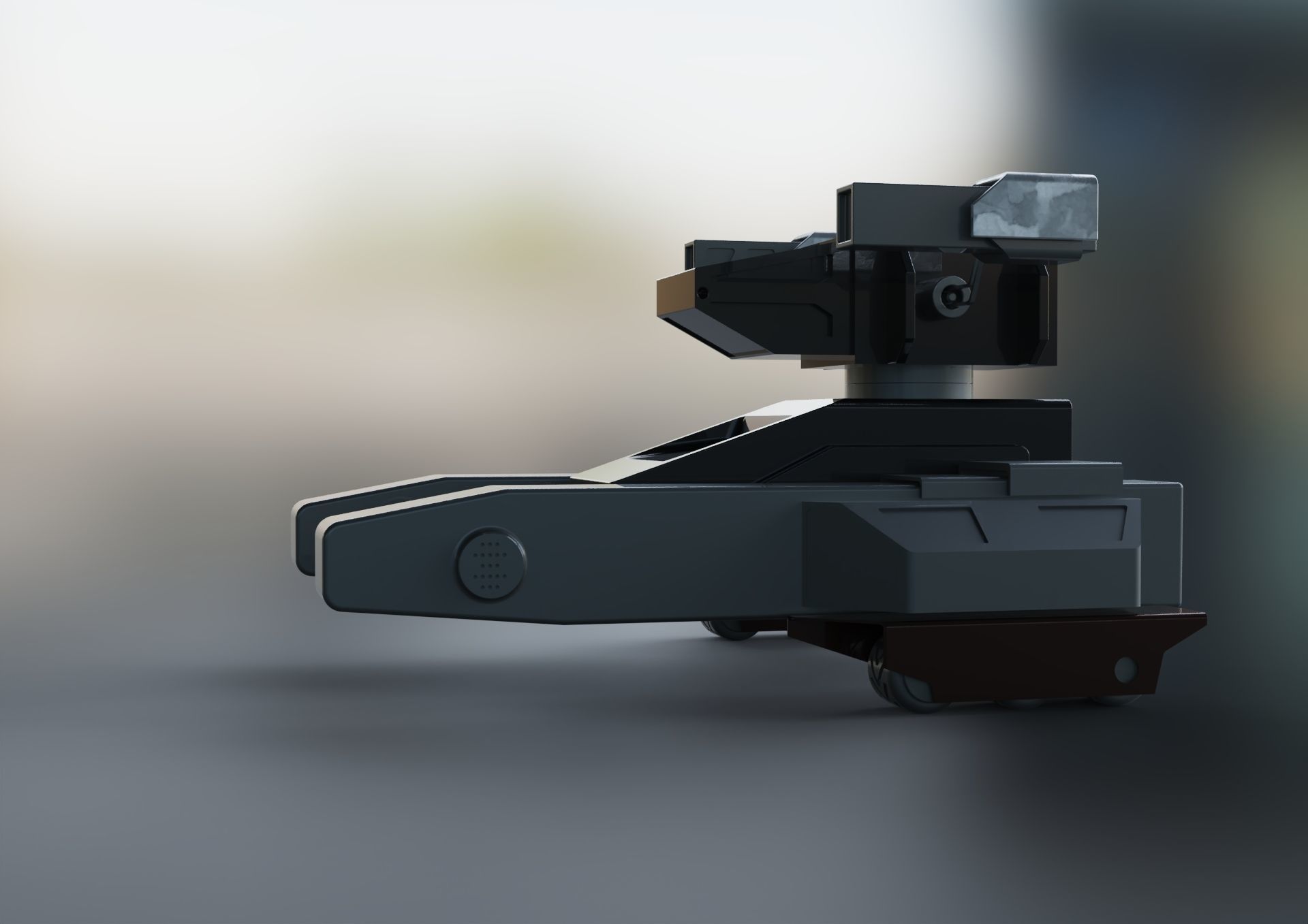 transport scifi spaceship airplane  3D model_2