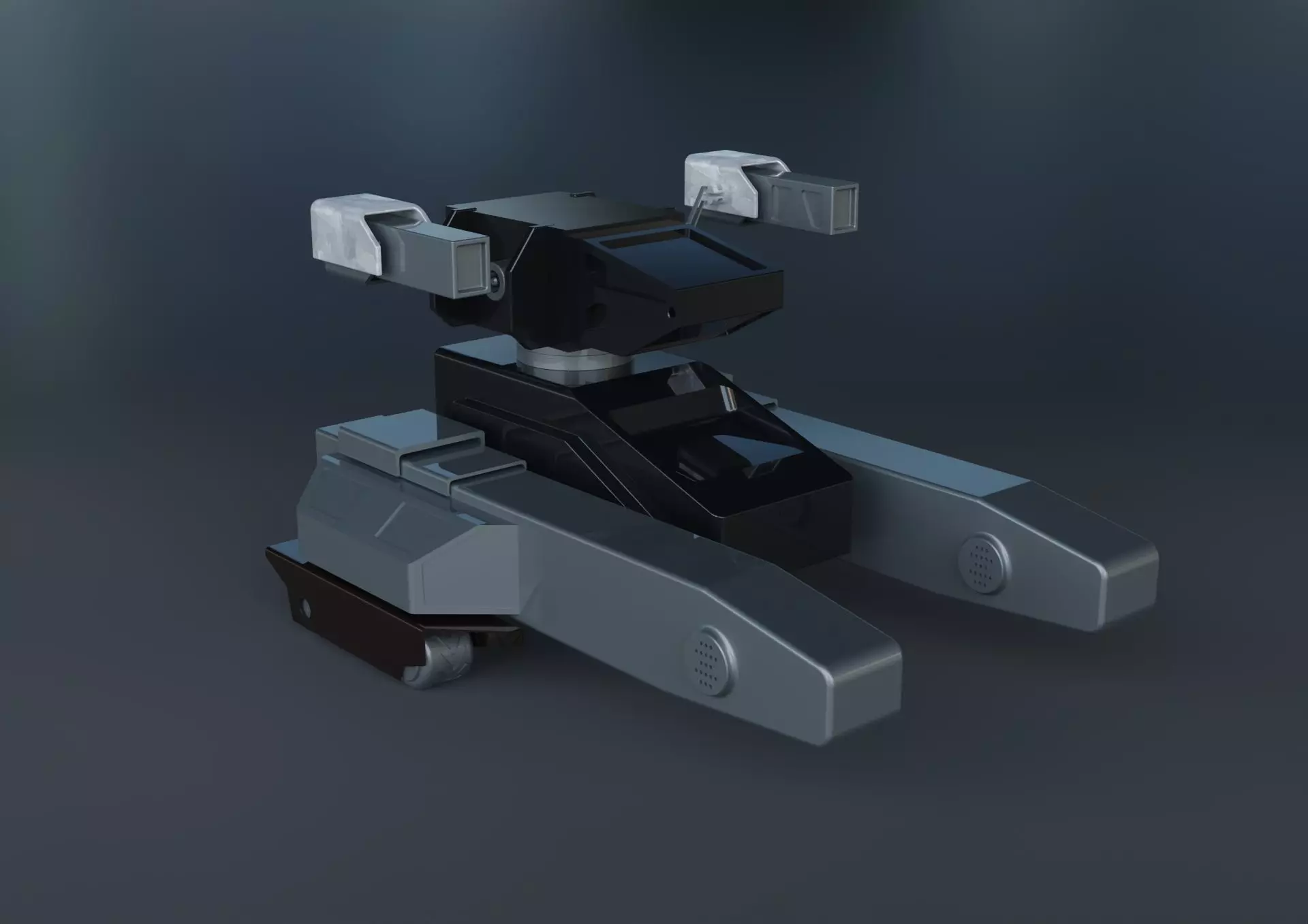 transport scifi spaceship airplane  3D model_0
