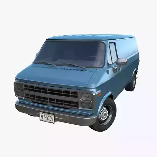 1980s generic industrial van