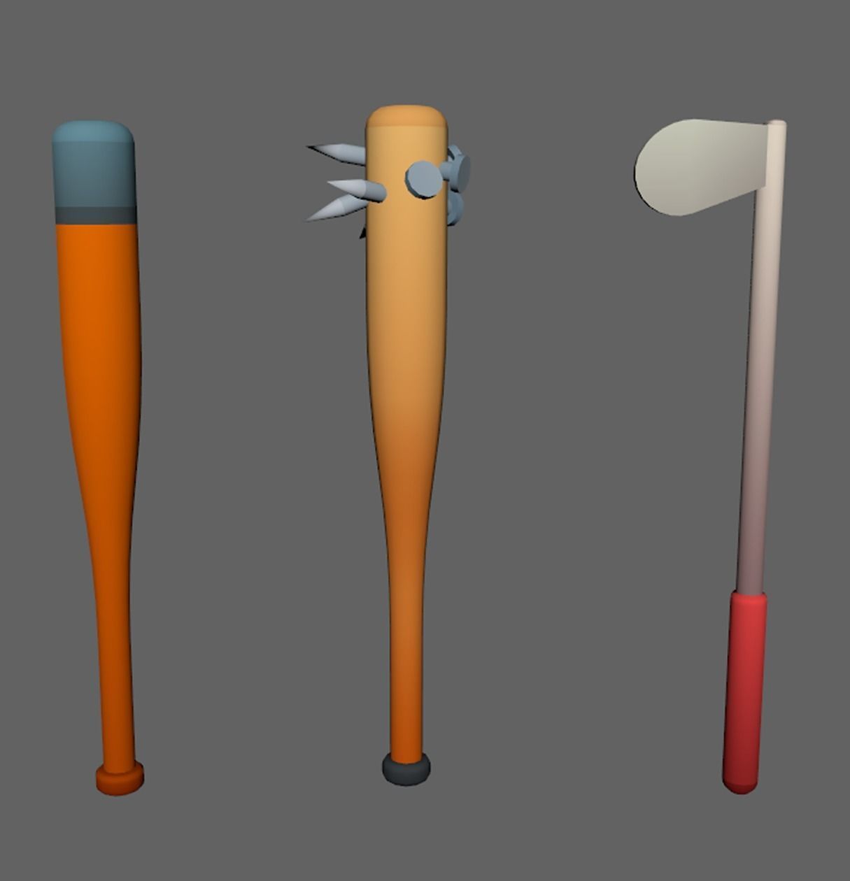 Low Poly Weapon Pack - 15 Pieces Low-poly 3D model_1