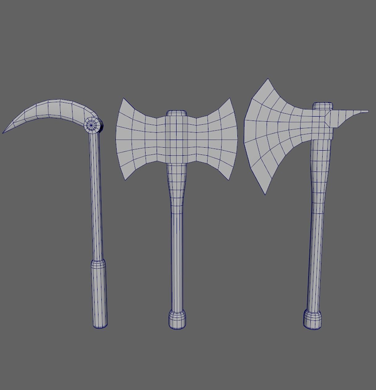 Low Poly Weapon Pack - 15 Pieces Low-poly 3D model_4