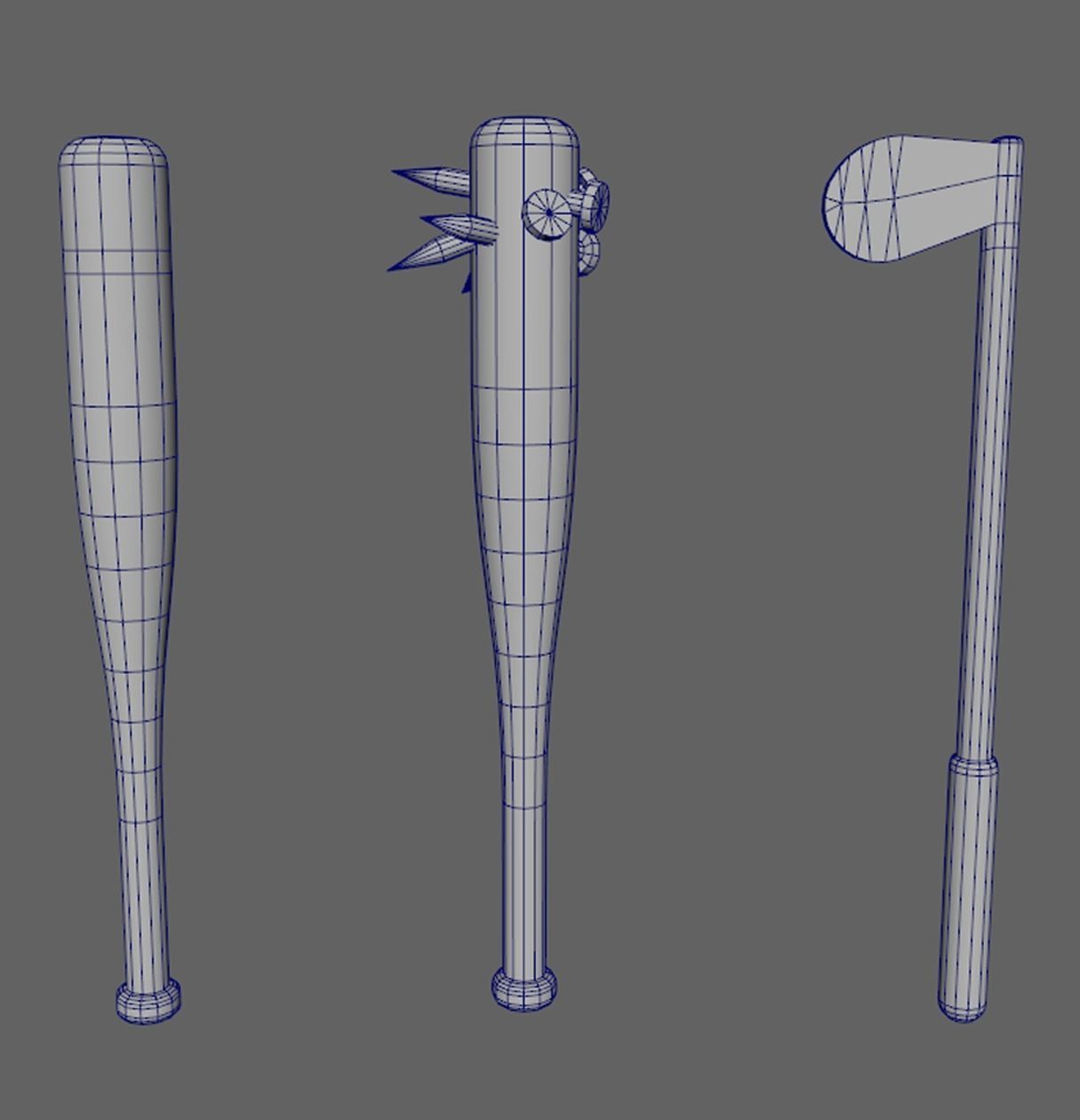 Low Poly Weapon Pack - 15 Pieces Low-poly 3D model_2