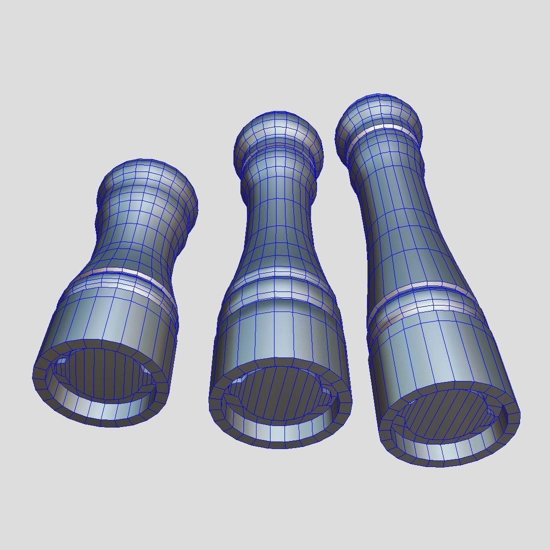 Pepper Mill Pack Low-poly 3D model_10
