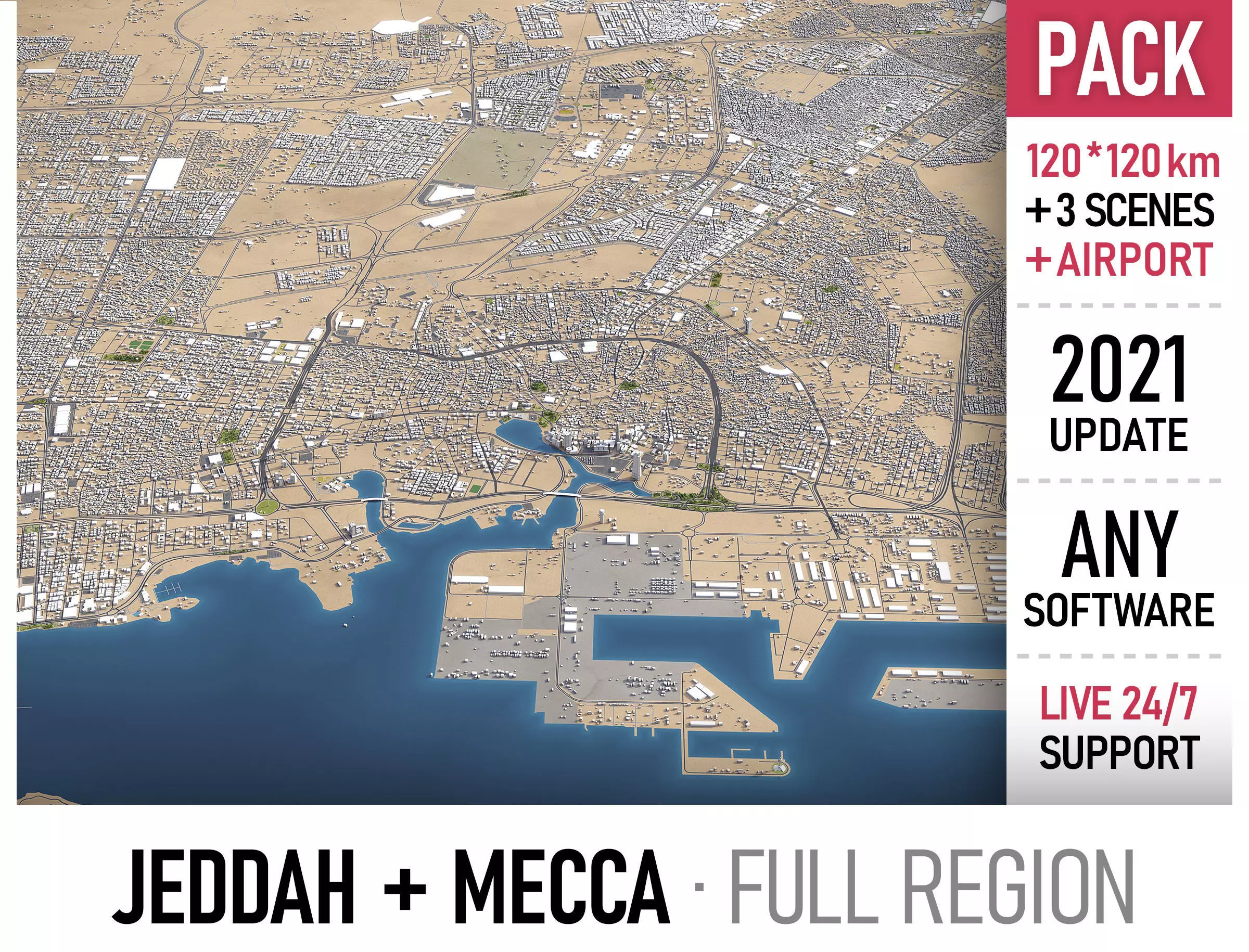 Jeddah - Mecca 3D Model Collection_0