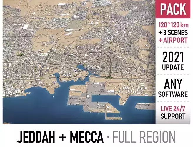 Jeddah - Mecca 3D Model Collection