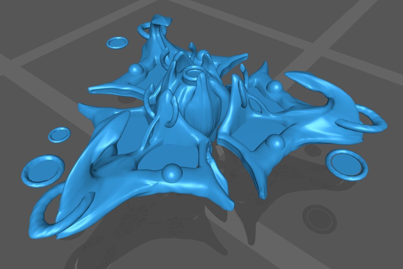 Starcraft Mother Ship 3D print model_2
