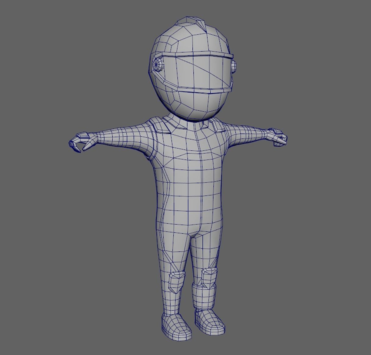 Lowpoly Character Set - 5 Pieces Low-poly 3D model_2