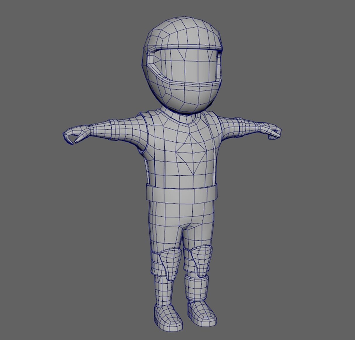 Lowpoly Character Set - 5 Pieces Low-poly 3D model_10