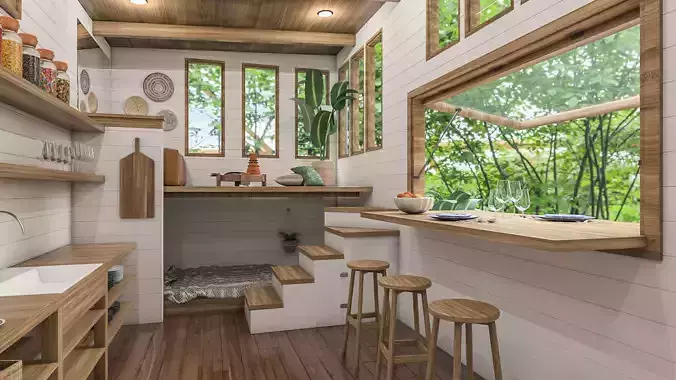 Tiny House 3D model