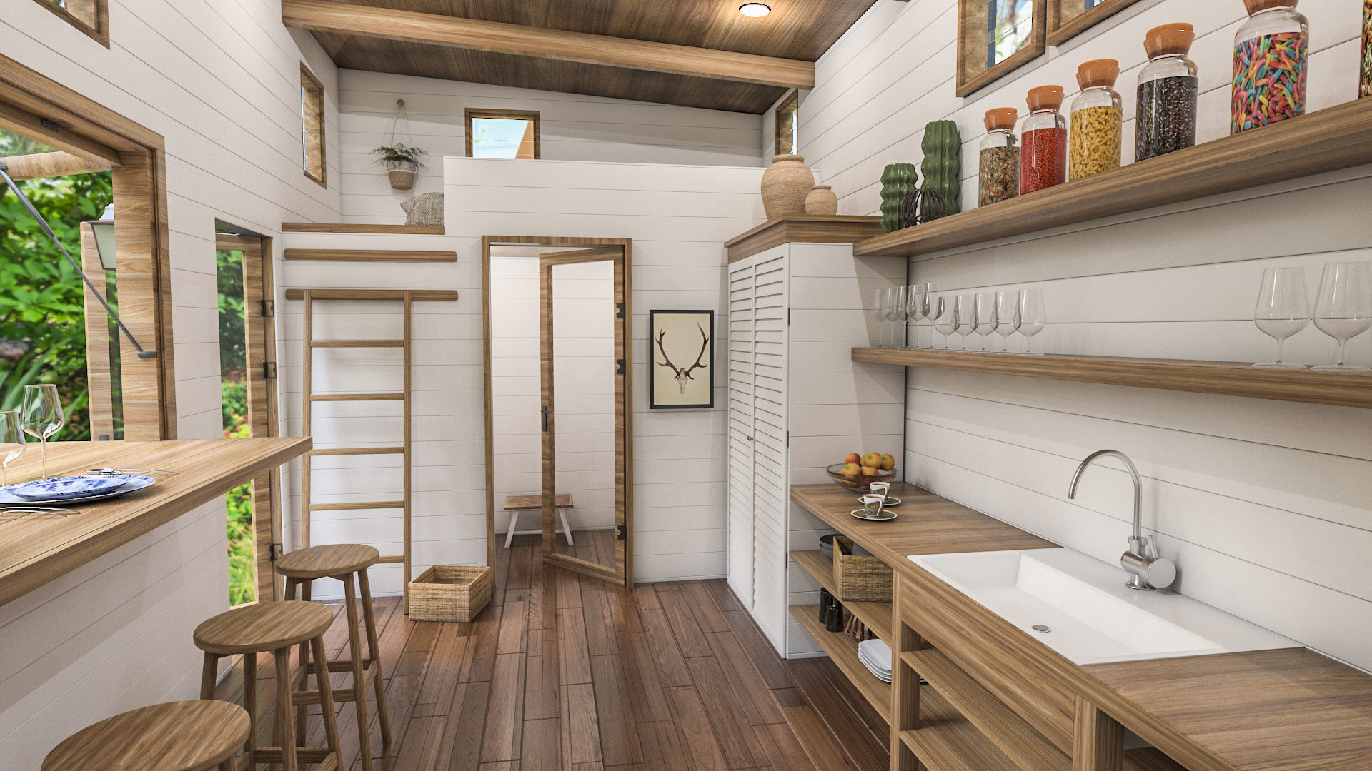Tiny House 3D model 3D model_2