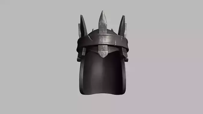 Rust Crown Helmet - Character Design PBR Low-poly 3D model
