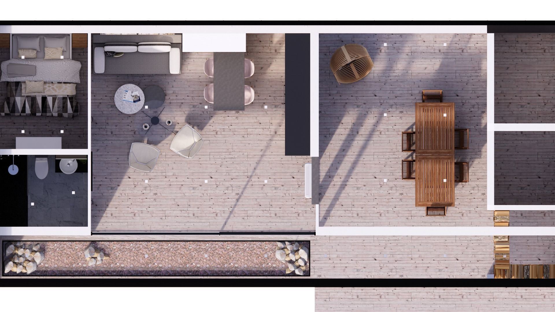 EMA 54 vacation house residential house tiny house Low-poly 3D model_6