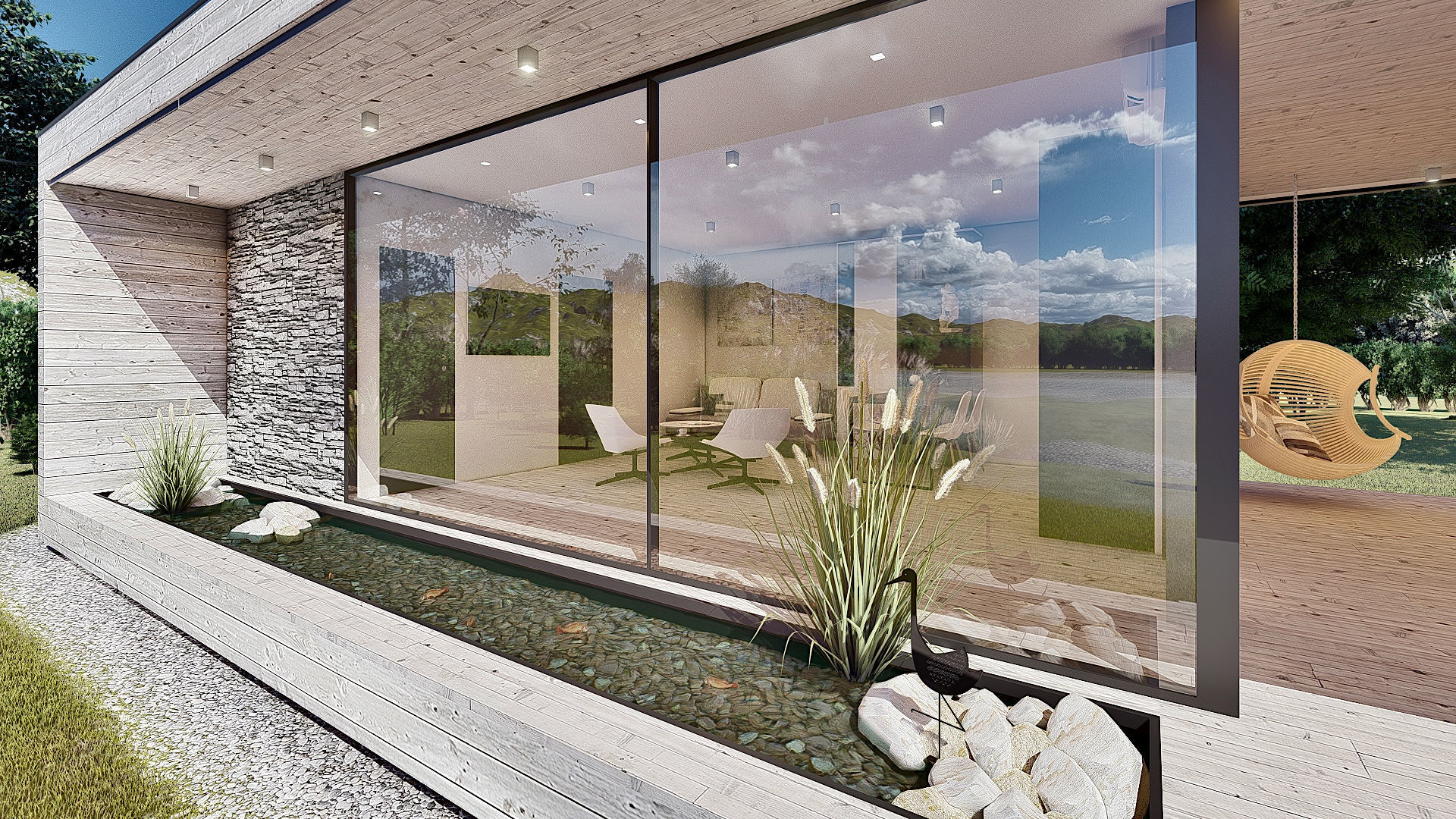 EMA 54 vacation house residential house tiny house Low-poly 3D model_3