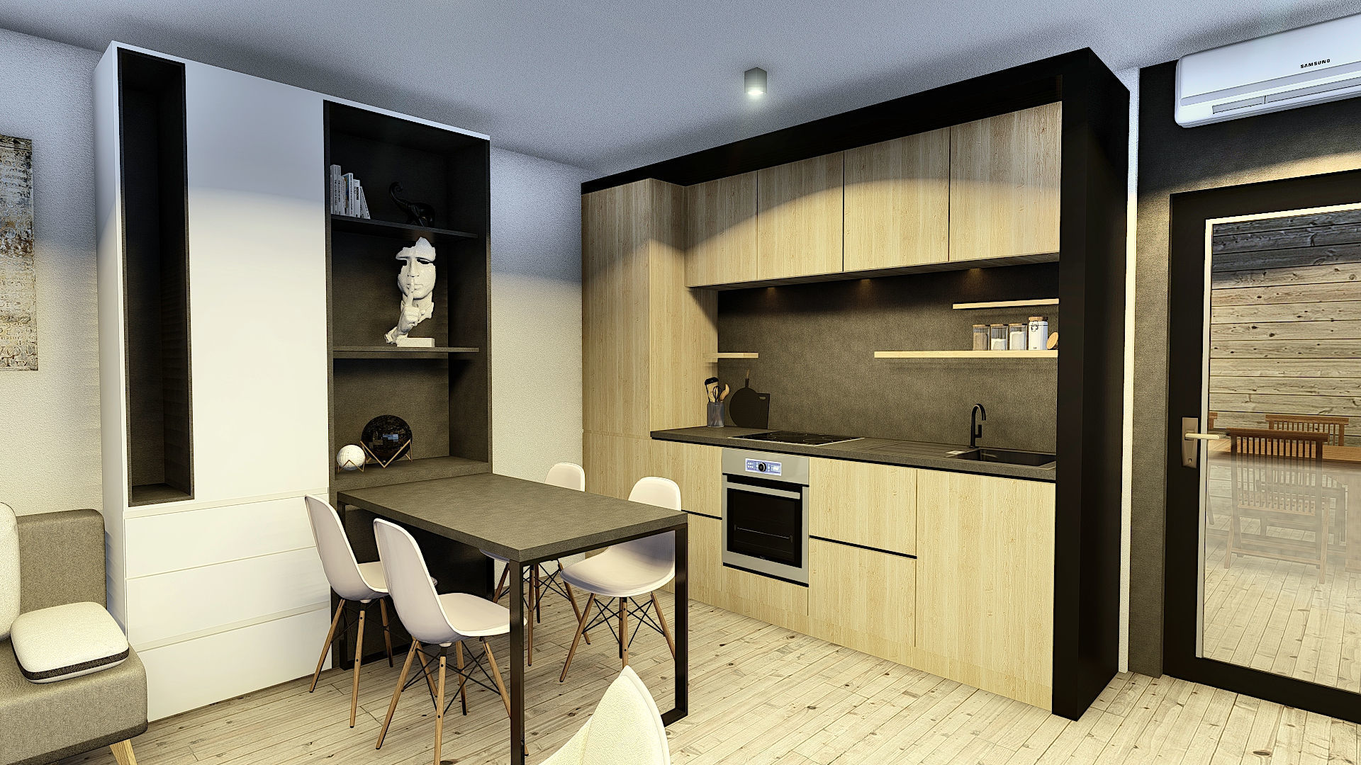 EMA 54 vacation house residential house tiny house Low-poly 3D model_5