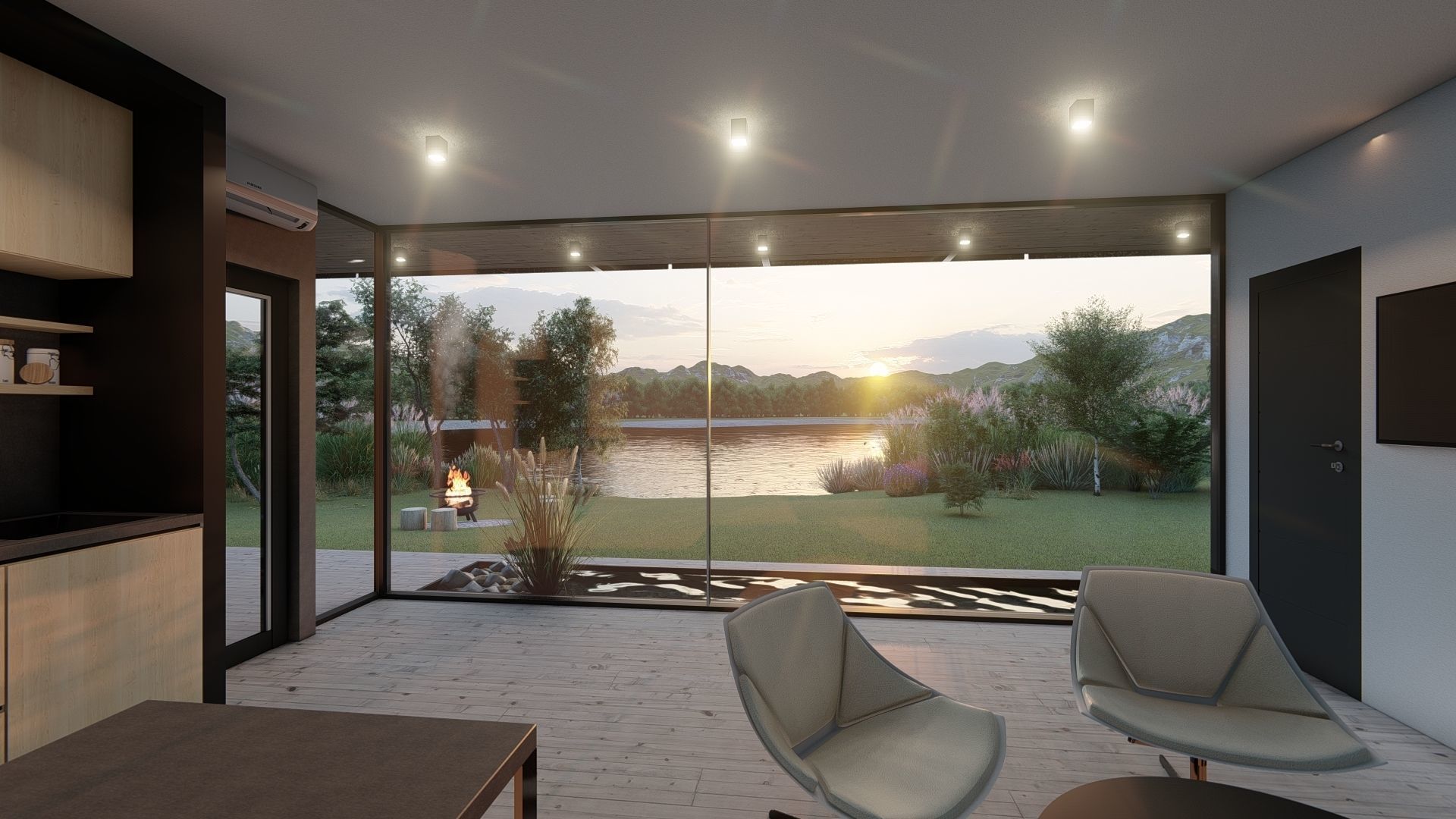 EMA 54 vacation house residential house tiny house Low-poly 3D model_16