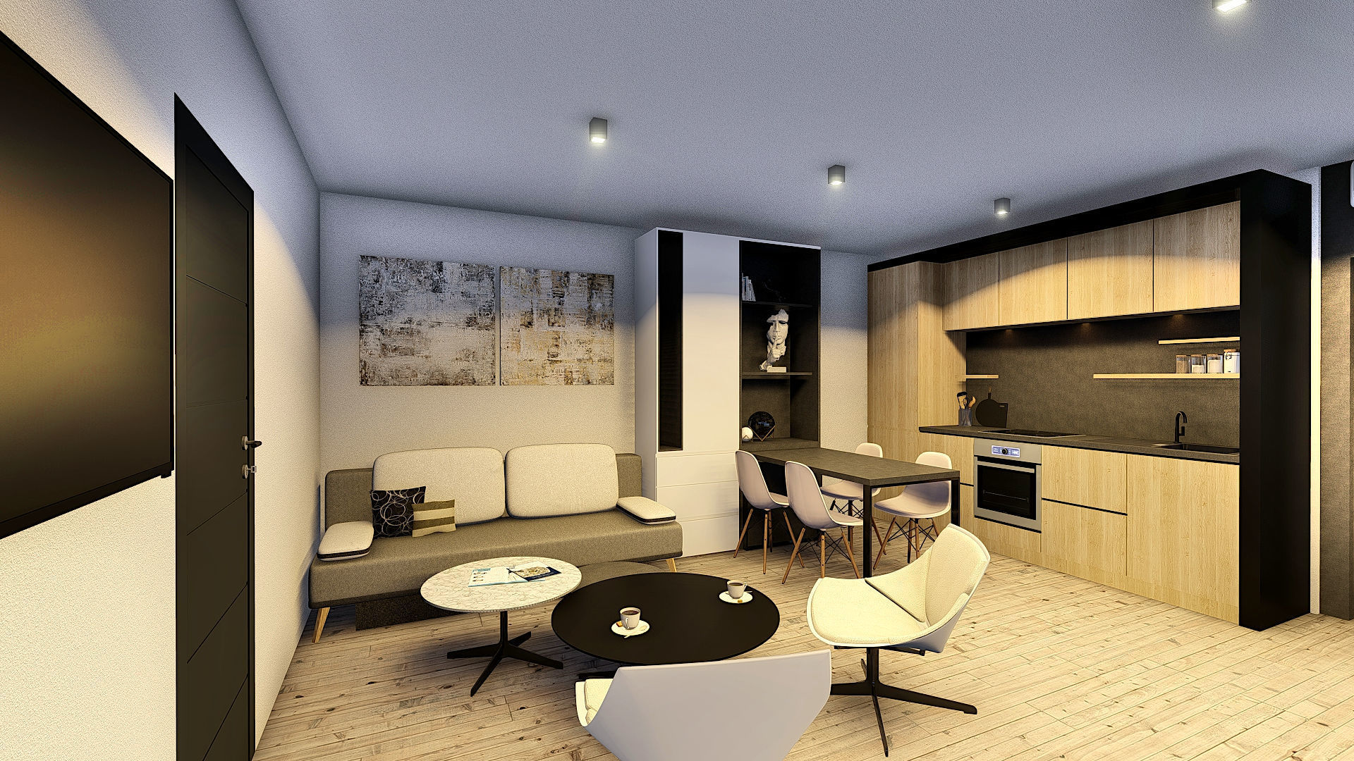 EMA 54 vacation house residential house tiny house Low-poly 3D model_4