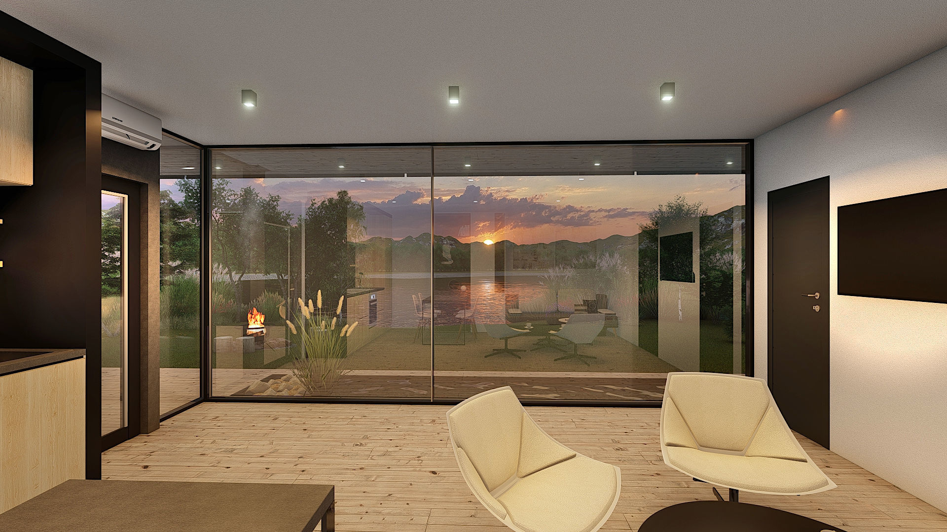 EMA 54 vacation house residential house tiny house Low-poly 3D model_14