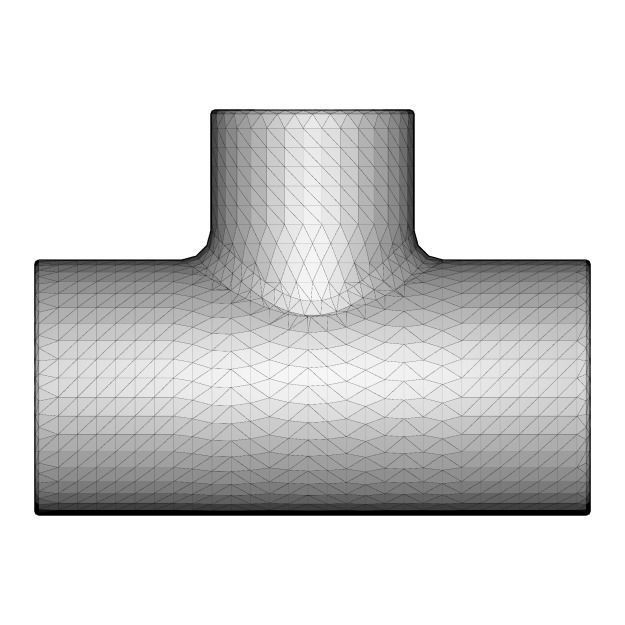 Reducing Tee Fitting 3D print model_3