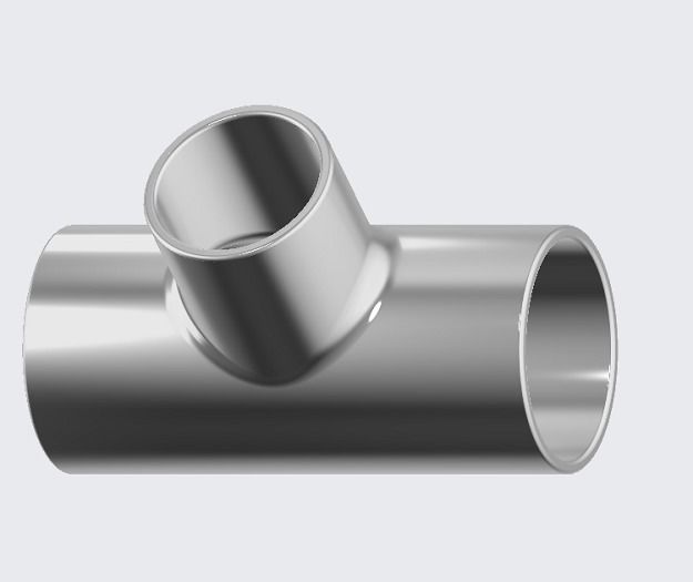 Reducing Tee Fitting 3D print model_1