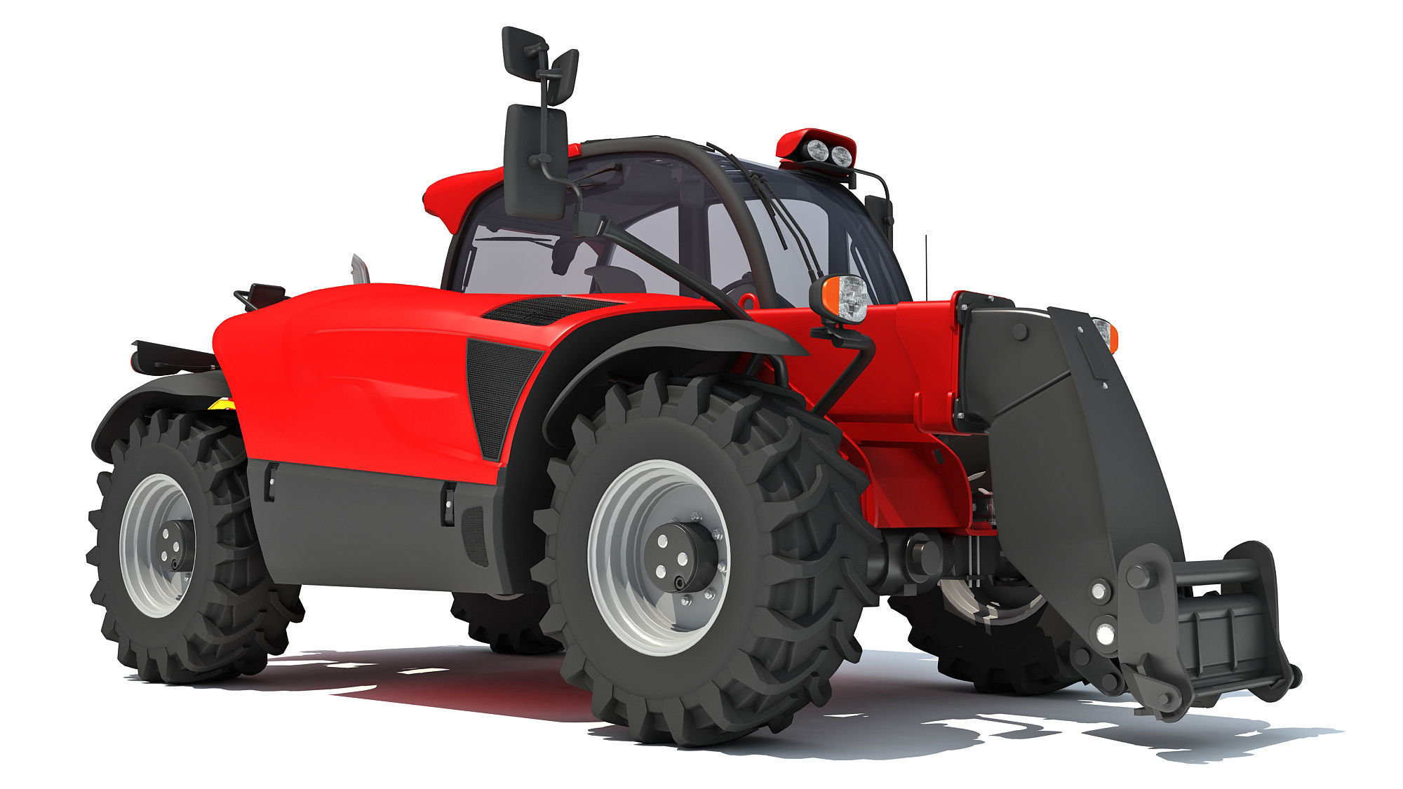 Telescopic Terrain Telehandler 3D model_8