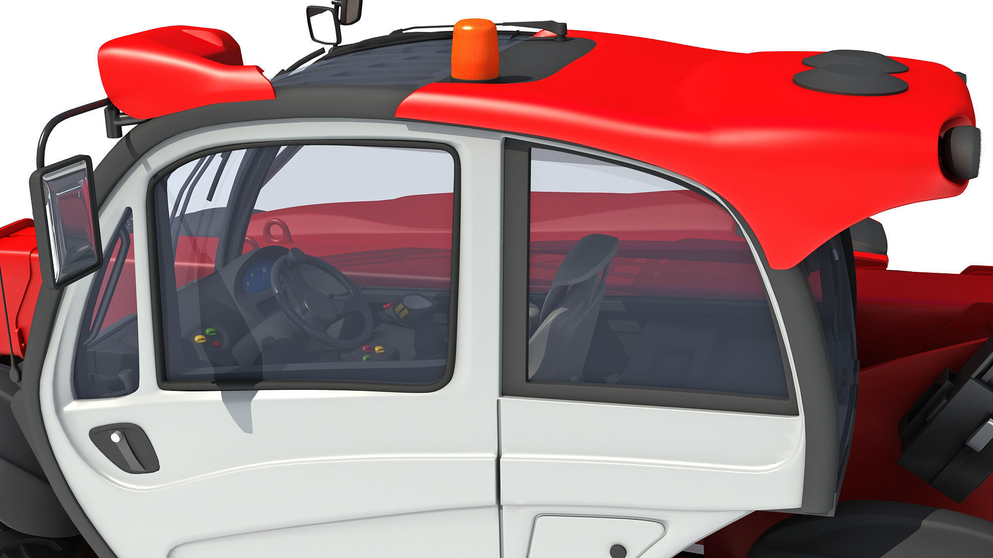 Telescopic Terrain Telehandler 3D model_13