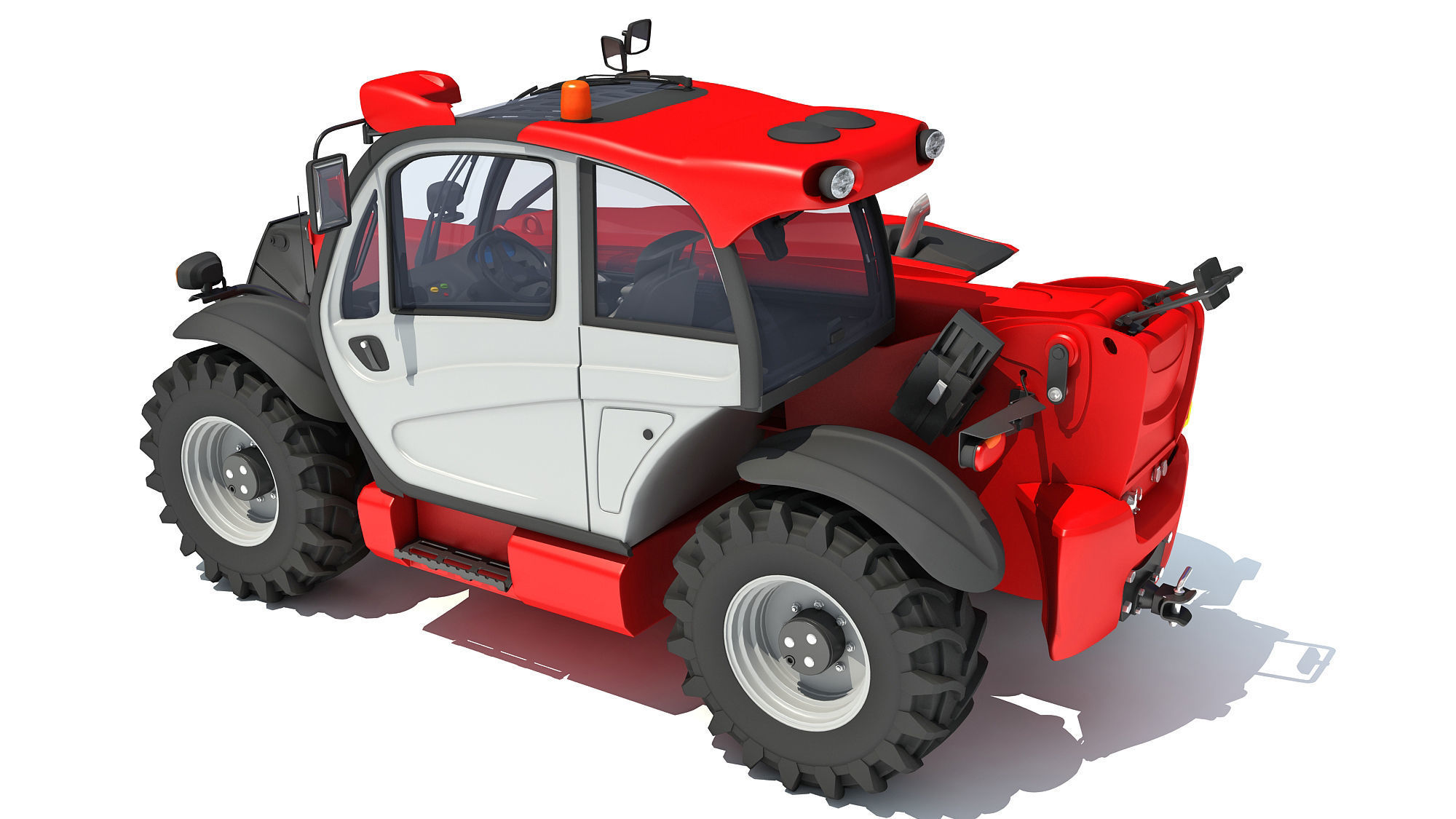 Telescopic Terrain Telehandler 3D model_2