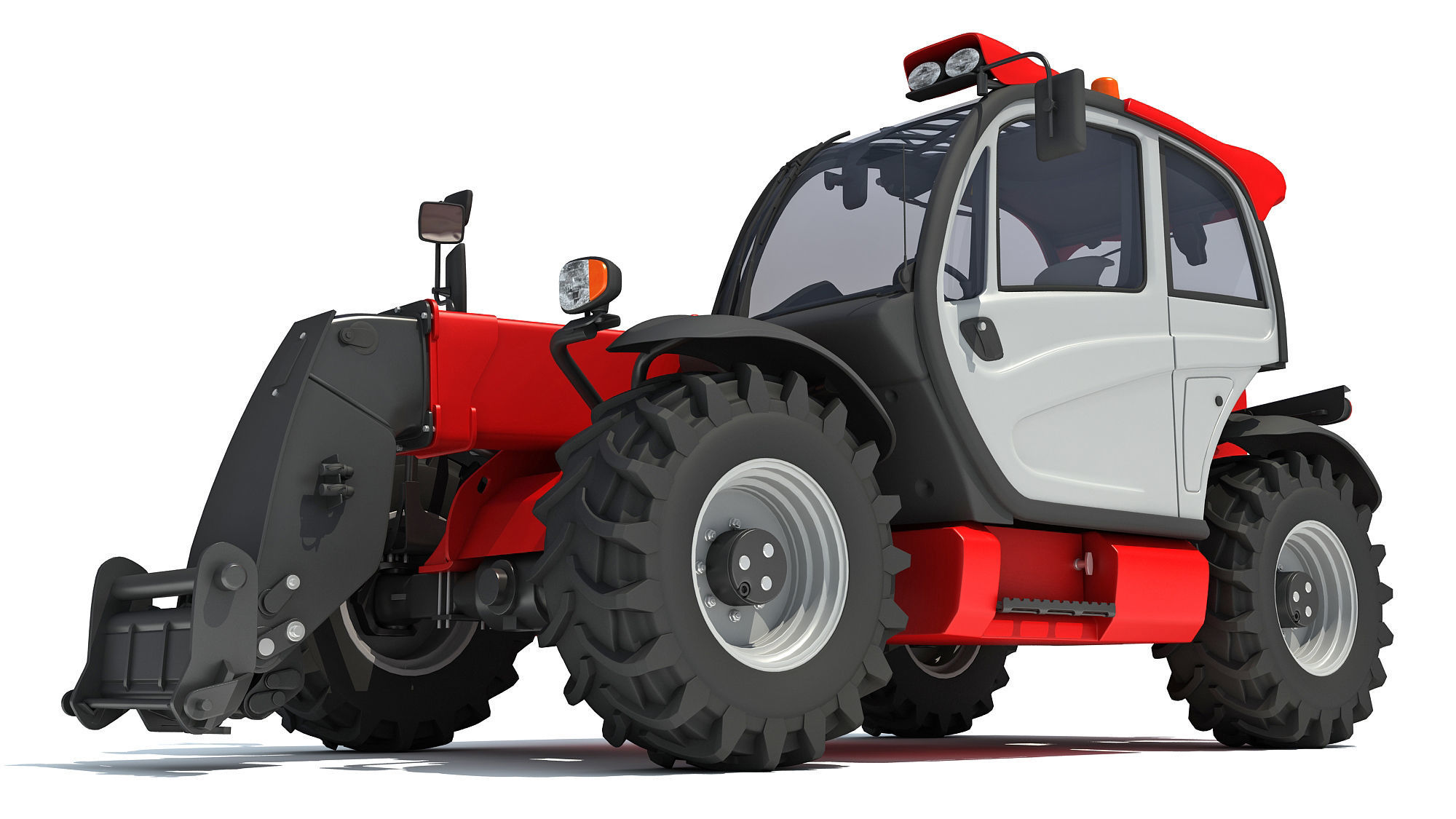 Telescopic Terrain Telehandler 3D model_12